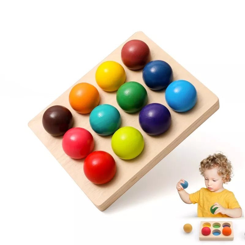 Cadeau de naissance : Éclat de Couleurs : Jeu de Correspondance Montessori