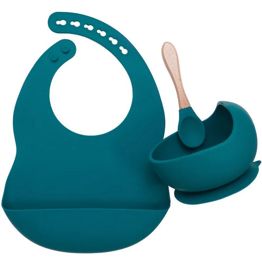 Cadeau de naissance : Offrez le Set Repas Bébé Silicone et Bambou