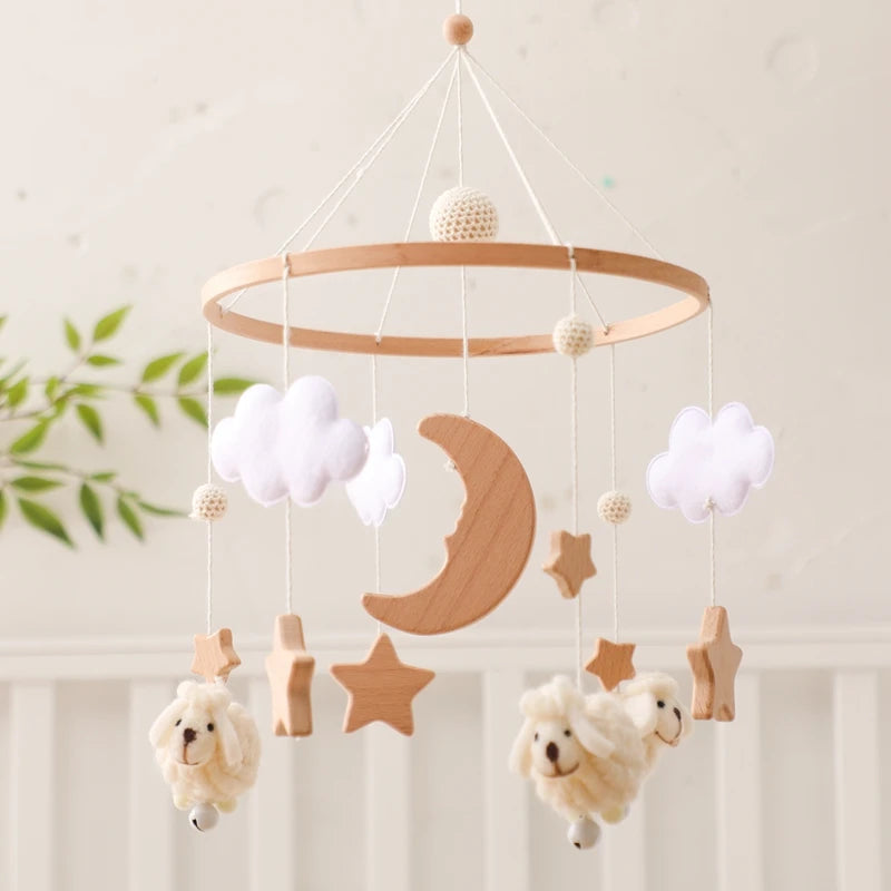 Mobile de Lit Bébé Moutons : Le Cadeau Idéal pour la Décoration de la Chambre de Bébé