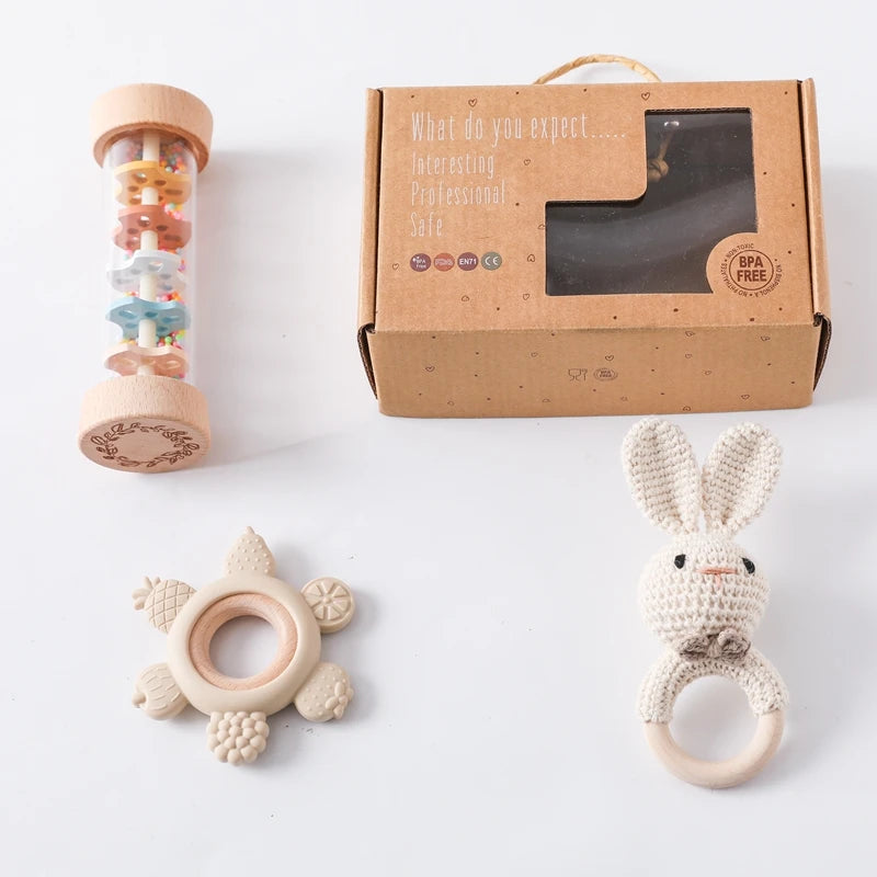 Coffret Cadeau de Jouets de Dentition et Hochets pour Bébé