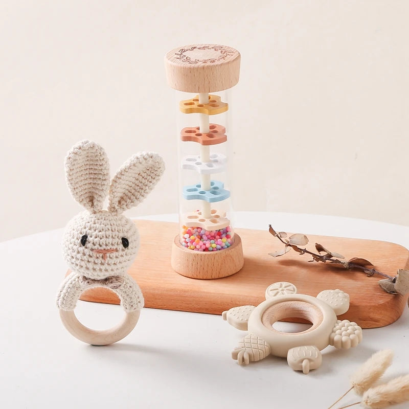 Coffret Cadeau de Jouets de Dentition et Hochets pour Bébé