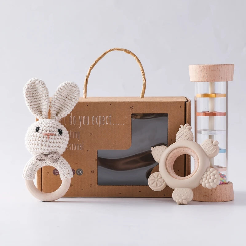 Coffret Cadeau de Jouets de Dentition et Hochets pour Bébé