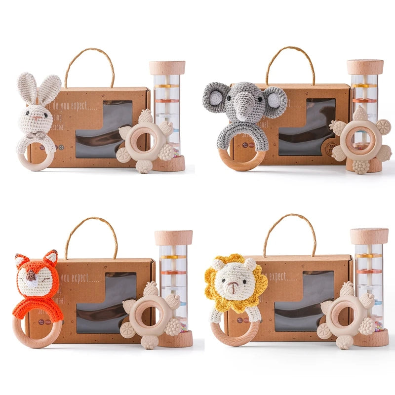 Coffret Cadeau de Jouets de Dentition et Hochets pour Bébé