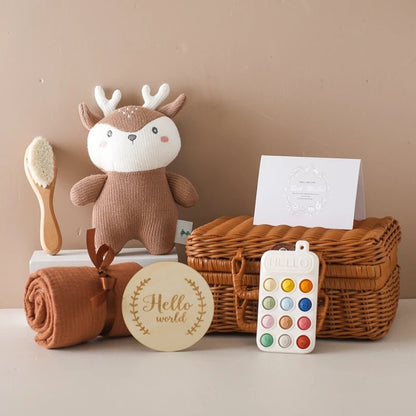 Coffret Cadeau de Naissance - Douceur et Apprentissage pour Bébé - Lapin - Dentition- Le monde des pitchounes